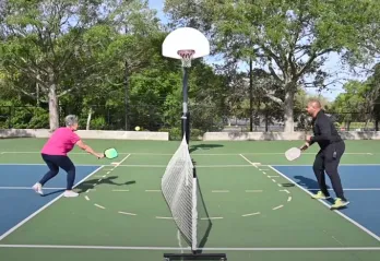 Jackie plays Pickleball at the Greater Palm Harbor YMCA.