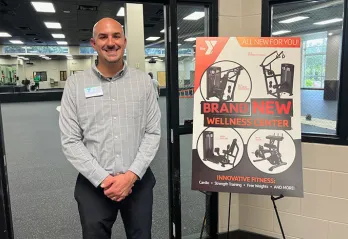 New Executive Director Alex Delgado at the Greater Palm Harbor YMCA