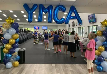 Hernando County YMCA newly enhanced wellness floor. 