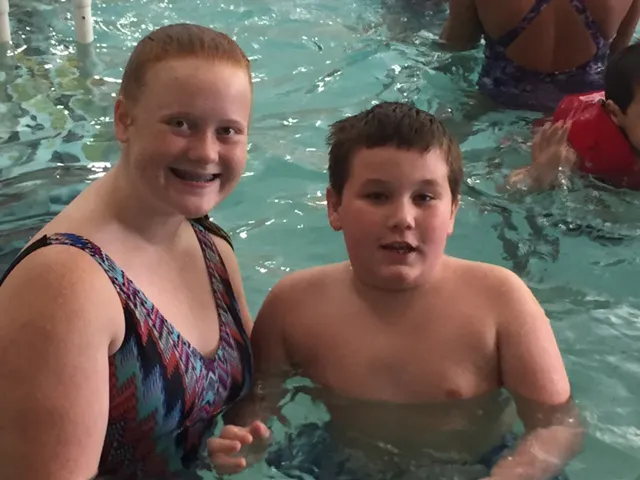 Callie volunteering at the Clearwater YMCA