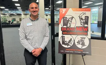 New Executive Director Alex Delgado at the Greater Palm Harbor YMCA